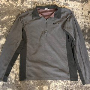 Columbia Sportswear Men's Gray Pullover Fleece Small